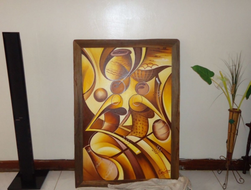  Traditional African Women Canvas Oil Painting-Ready to Hang, Nairobi -  Kenya