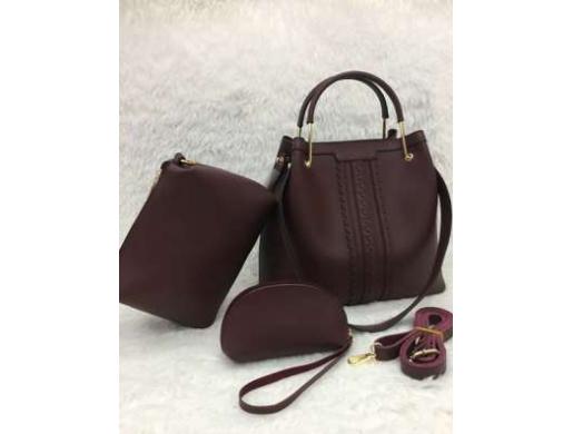 3 Piece Leather Handbags Set , Nairobi -  Kenya