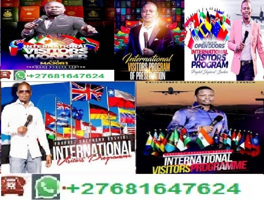 REGISTER FOR INTERNATIONAL VISITORS PROGRAM ECG CHURCH BUSHIRI MINISTRIES+27681647624, Brits -  South Africa