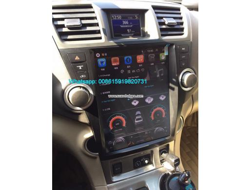 TOYOTA Highlander vertical Tesla Android radio GPS navigation, Nairobi -  Kenya