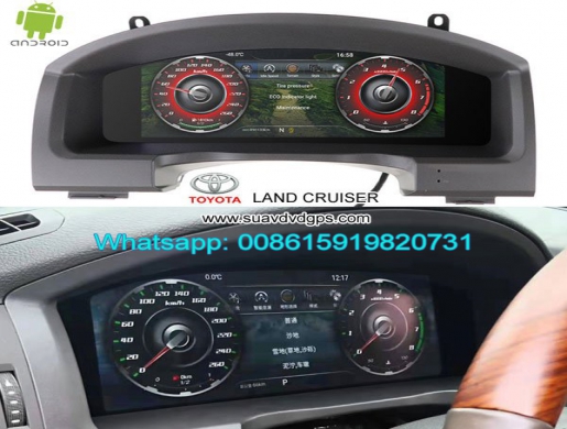 Toyota Land Cruiser 2007-2019 Car Panel Meter Multimedia GPS Player Android 12.3