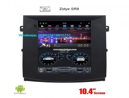 Zotye SR9 vertical Tesla Android radio GPS navigation 10.4inch, Nairobi -  Kenya