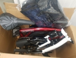Brompton M6L Red Lacquer/Gloss White and Blue 2021 Model